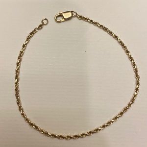 14k gold rope bracelet